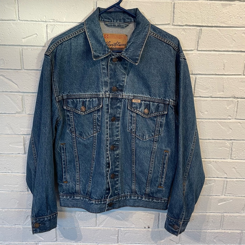 Levis Levi Strauss Signature 100% Cotton Jean Jacket Denim Mens S